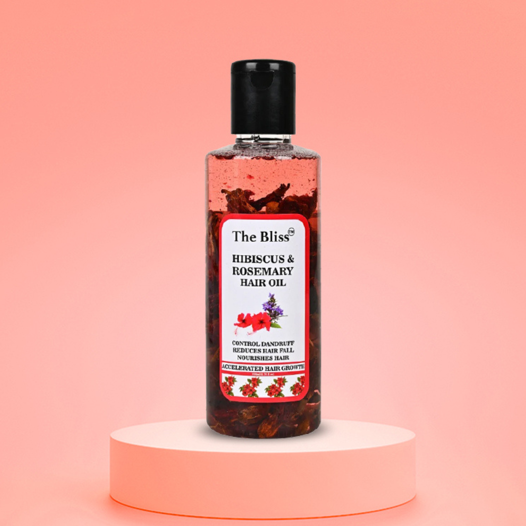 Hibiscus and Rosemary hair oil